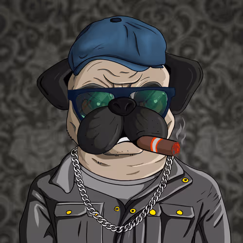Pug In Black #0196