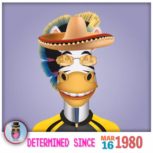 Zebra Birthday Series Nft