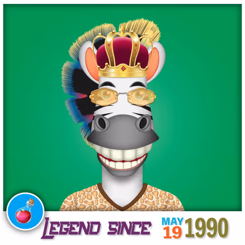 Zebra Birthday Series Nft