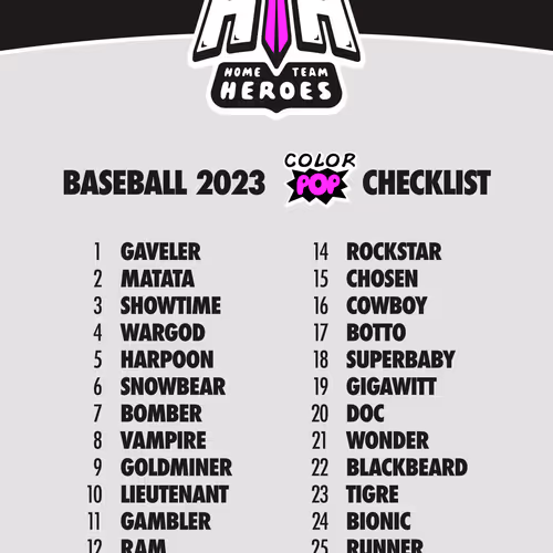 Hth Baseball 2023 Color Pop Inserts