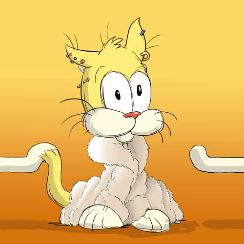 Staked Hidden Kitten