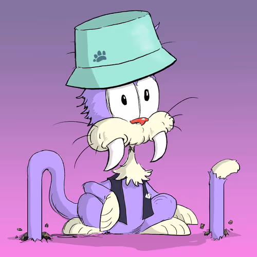 Staked Hidden Kitten