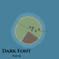 Dark font