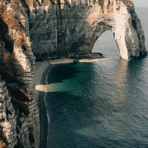 The Famous "Etretat" Cliff, France