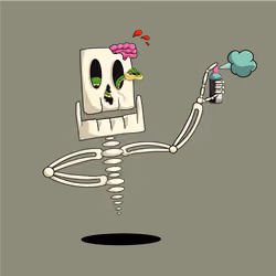 Skeleton Graffiti