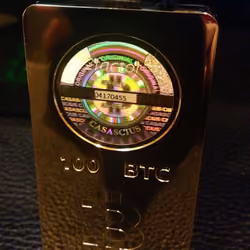 CASASCIUS 100 BTC GOLD BAR
