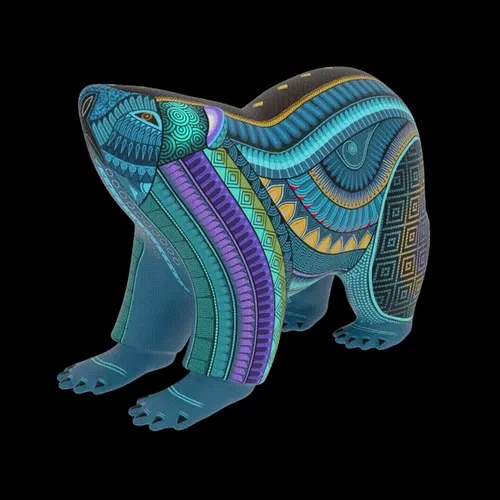 3D Alebrije Bear