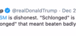 Trump - Hillary Schlonged Tweet (Banned)