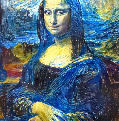 Starry Night Mona Lisa