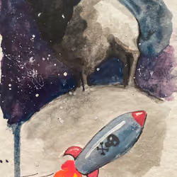 Bull on The Moon
