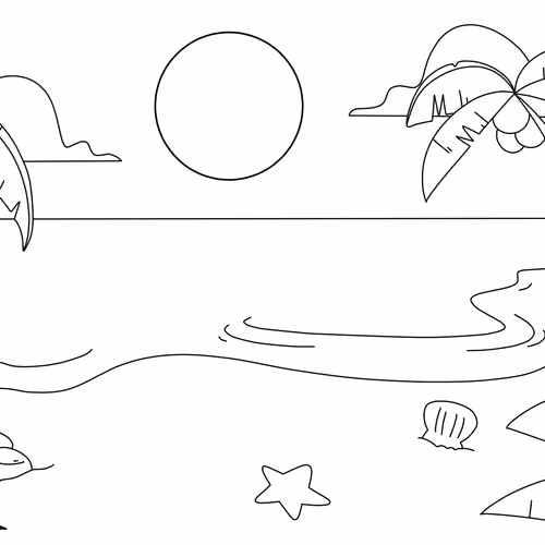 A Pleasant Sunny Day at the Beach