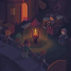 Town at night 