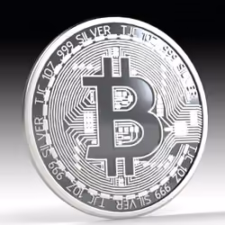 1oz Silver Bitcoin #082021002 Redeemable