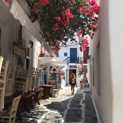 Girl in Mykonos