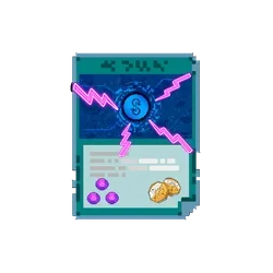 ⚡ YFI Yearn Finance Beyond Lightning - Exclusive Crypto Pixel Card no. 7