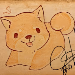 Hand sketched Chibi Doge 