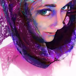 "HODL Me." by FirestoneArt.com Digital Avatar by Artist Robbi Firestone