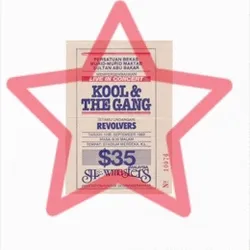 Kool & The Gang Concert Ticket GIF -Sept 1983