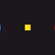 Primary colors on black TV background from 80s