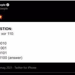 Beeple Deleted Tweet 01.05.2021 with secret Drop Answer