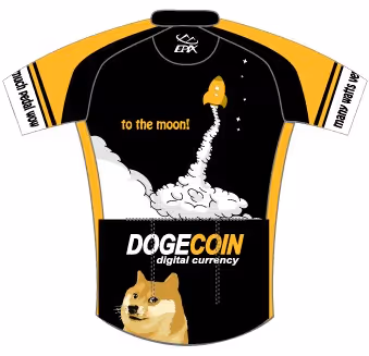 TO THE MOON! - Original /r/Dogecoin Team Shibe Cycling Jersey