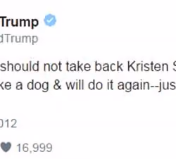 Trump - Robert Pattinson Relationship Advice Tweet (Banned)