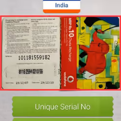 Indian Recharge Card 2007
