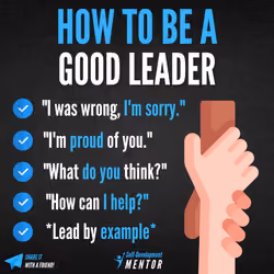 How to be a Good Leader