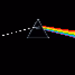 Iconic Pixelated Album Covers No 1 of 100 - Dark Side
