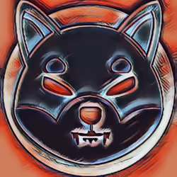 Shiba Token #18 Blood Moon, Limited Edition 1 of 1