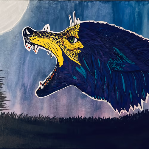 Azure Sky & Sapphire Wolf