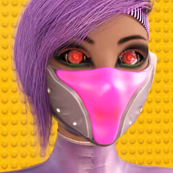Aza - young cyborg princess