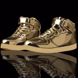 Gold High Tops