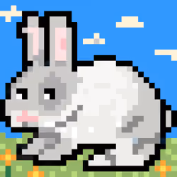 Bunny under blue Sky