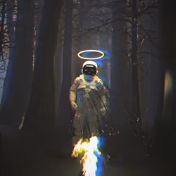 cosmonaut campfire