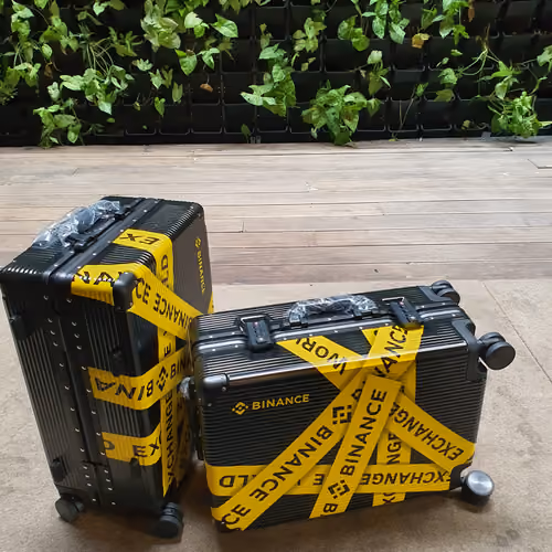 Redeemable suitcase with Binance logo (1 item only)