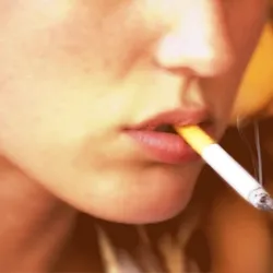 smoker in the wind - giving back stolen time