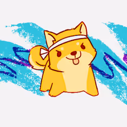 Vintage canvas Karate Doge