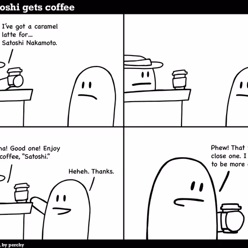 satoshi gets coffee