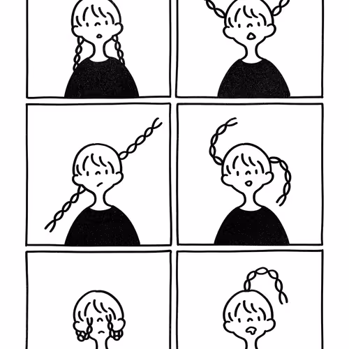 三つ編みは口ほどに物を言うちゃん