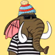 Untamed Elephant #7062