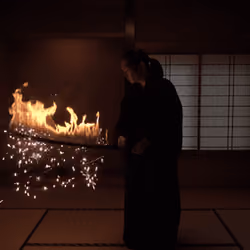 和室と炎の刀　Indoor Fire Arts
