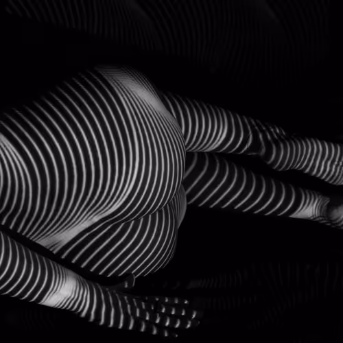 "Dressed in light and shadows"