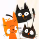 Happy cats