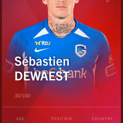 Sébastien Dewaest 2019-20 • Rare 30/100