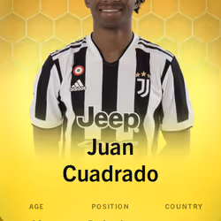 Juan Cuadrado 2021-22 • Limited 288/1000