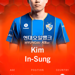 Kim In-Sung 2021-22 • Rare 38/100