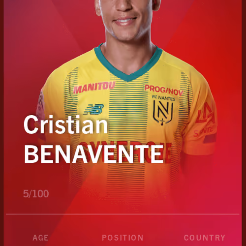 Cristian Benavente 2019-20 • Rare 5/100