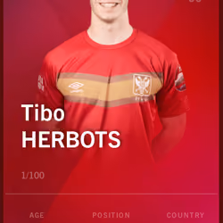 Tibo Herbots 2019-20 • Rare 1/100