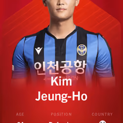 Kim Jeung-Ho 2020-21 • Rare 10/100